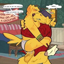 2025 anal anal_sex anthro anthro_on_anthro anthro_penetrated anthro_penetrating anthro_penetrating_anthro balls bareback beard bird_dog blush bodily_fluids bojack_horseman bottomwear bottomwear_down brother brother_penetrating_brother brothers canid canine canis captain_peanutbutter carrying_another claws clenched_teeth clothed clothing cum cum_in_ass cum_inside cum_splatter dialogue domestic_dog duo english_text erection eye_roll eyewear eyewear_on_head facial_hair flannel flannel_shirt footwear fur furniture genital_fluids genitals hat headgear headwear heart_symbol hi_res hornytrexx humanoid_genitalia humanoid_penis hunting_dog incest inside labrador looking_pleasured male male/male male_penetrated male_penetrating male_penetrating_male mammal mr._peanutbutter narrowed_eyes netflix pants pants_down partially_clothed penetration penile penile_penetration penis penis_base penis_in_ass retriever sex shirt sibling side_view socks stand_and_carry_position standing standing_sex stated_incest sunglasses sunglasses_on_head sweat teeth text topless topless_anthro topless_male topwear torn_clothing torn_underwear tuft underwear wristband
