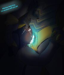 blowjob cum_dripping_from_nose cum_in_mouth dirty_talk dogteeth eyes_rolling_back fun_bot_(sprunki) gray_(sprunki) hand_on_head hand_on_stomach holding_hands male_only sprunki tears_of_pleasure