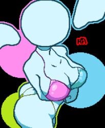 1girls bikini breasts color colored deltarune female female_focus female_only hellenqueenx pixel_art pixelated tagme the_angel_(deltarune)