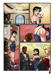 2girls archie_comics betty_and_veronica betty_and_veronica_in_:_once_you_go_black betty_cooper big_breasts blonde_hair breasts bubble_ass busty chuck_clayton cleavage comic dark-skinned_male dark_skin english_text hair high_heels hourglass_figure interracial kennycomix kennycomix's_riverdale_stories page_6 rabies-t-lagomorph text veronica_lodge voluptuous zipper