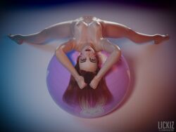 3d alexavlewd ball_(object) blender_(software) blender_cycles blizzard_entertainment breasts brown_hair d.va eyebrows eyelashes eyes fair_skin female female_only girl girl_only gym_ball hana_song laying laying_on_ball leaning_back leaning_backward lickiz looking_at_viewer nipple_piercing nipples overwatch overwatch_2 pale-skinned_female pale_skin particle_hair posing seductive seductive_look smile smiling smiling_at_viewer smirk smirking stretching tagme
