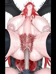 1futa 1girls belly belly_bulge big_penis blush breasts female female_focus futa_pov futanari glands_of_montgomery hairy_nipples high_school_dxd huge_breasts huge_cock large_areolae lewdcromulo long_hair long_penis penetration penis plump plump_labia pubic_hair pussy red_hair red_pubic_hair rias_gremory sex vaginal_penetration veiny_penis very_long_hair wings