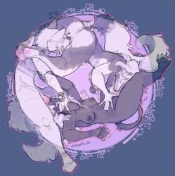 anthro anus areola ass between_legs blush breasts canid canid_demon canine cunnilingus dark(snowfoxy66) dark_body deep_throat demon digital_drawing_(artwork) digital_media_(artwork) erection fellatio female female/female finger_fuck fingering fox fur genitals grey_body grey_fur group group_sex hellhound licking liliam(snowfoxy66) lying male male/female male_penetrating mammal mythological_canine mythological_creature mythology neck_bulge nipple_piercing nipples nude on_back on_side oral oral_only oral_penetration penetration penile penis piercing pussy raised_tail sex simple_background snow(snowfoxy66) snowfoxy66 spread_legs spreading tail tail_grab threesome tongue tongue_out trio vaginal_penetration vulva white_body white_fur
