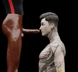 black_body dick epic_games fortnite fortnite:_battle_royale gay midas_(fortnite) midsummer_midas miles_morales miles_morales_(spider-verse) only_male sex spider-man:_into_the_spider-verse tattoo white_body