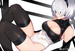 1girls female nier:_automata solo solo_female tagme xiaoshou_xiansheng yorha_2b