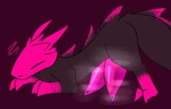 2_penises animal_genitalia animal_penis arched_back ass_up back_spikes big_penis big_tail black_body claws closed_eyes erection feral genitals glistening glistening_genitalia glistening_penis head_spikes hemipenes lizard_(rain_world) male markings midnightpurrs multi_genitalia multi_penis musk musk_clouds musky_penis penis pink_body pink_claws pink_head pink_lizard_(rain_world) pink_markings pink_penis pink_spikes rain_world slit_penis solo spiked_tail spikes spikes_(anatomy) tail tapering_penis videocult