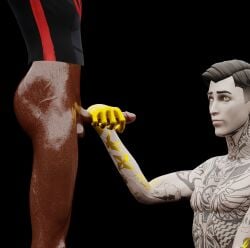 black_body dick epic_games fortnite fortnite:_battle_royale gay midas_(fortnite) midsummer_midas miles_morales miles_morales_(spider-verse) only_male sex spider-man:_into_the_spider-verse tattoo white_body