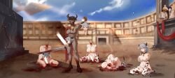 anthro bad_end beheaded blood dead death decapitated decapitated_head decapitation execution gore guro interspecies necrophilia nomi-s（author) reverse_blowjob severed_head uzaki-chan_wa_asobitai! uzaki_hana uzaki_tsuki