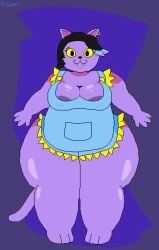 artist_upload big_breasts catgirl catty_(undertale) chubby_female denisukr fat_ass overweight pixel_art self_upload undertale