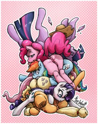 anus applejack_(mlp) ass earthpony equine fluttershy_(mlp) friendship_is_magic horn horse horsepussy looking_at_viewer mammal mane_six_(mlp) my_little_pony pegasus pinkie_pie_(mlp) pony pussy rainbow_dash_(mlp) rarity_(mlp) smooth_skin stacked twilight_sparkle_(mlp) unicorn wingbonermaker wings