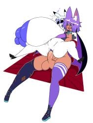 4four44 absurd_res anthro areola ass bat big_breasts big_butt big_nipples big_penis blue_eyes breasts brown_body brown_skin clothing dominant dominant_male duo eyewear female femboy footwear fur generation_1_pokemon genitals glasses hair hi_res high_heels huge_breasts huge_butt huge_cock human human_on_anthro humanoid hyper interspecies legwear male male/female mammal nintendo nipples penis pikachu pokemon pokemon_(species) purple_hair sex shoes short_stack size_difference submissive submissive_female tan_body thigh_highs white_body white_fur