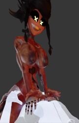 3d 3d_animation animated anon cowgirl_position cyn_(murder_drones) cyntessa_(murder_drones) male/female murder_drones no_sound riding tagme video
