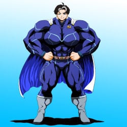 abs biceps breasts cape female muscles muscular muscular_arms muscular_female muscular_legs muscular_thighs pecs soviet_superwoman