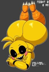 1girls 2025 animatronic anthro anthro_only ass_bigger_than_head ass_cleavage ass_focus ass_up avian avian_feet avian_humanoid big_ass bird black_eyes blush bottom_heavy breast_press breasts breedable_hips caked_up chica_(fnaf) chicken chicken_girl dumptruck_ass fat_ass female female_only five_nights_at_freddy's five_nights_at_freddy's_2 fnaf furry furry_only hips_wider_than_shoulders joints jutsapostion laying_down laying_on_stomach looking_at_viewer massive_ass robot robot_girl robot_humanoid seductive sharp_teeth shiny_ass smile smiling solo solo_female the_chicken_is_hot toy_chica_(fnaf) wide_hips yellow_body