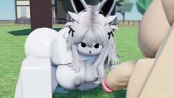 1futa 1girls 3d animated areolae ass balls big_breasts blowjob chubby cum cum_in_mouth cum_inside dialogue english_text female femsub futa_on_female futadom huge_balls huge_cock kinlyrr kinny_the_bunny_(kinlyrr) longer_than_30_seconds longer_than_one_minute nipples nude oral outdoors pale_skin penis pussy pussy_juice roblox robloxian sound source_request tagme text thighs video