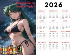 ai_generated bikini bishoujo_senshi_sailor_moon calendar calendar_(object) sailor_pluto setsuna_meiou tagme