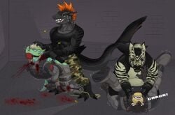 absurd_res anal anthro asphyxiation bad_end bear blood bodily_fluids celadon_vian defeated dragon equid equine fish forced gibbs_drunark gore gun gunshot gunshot_wound hi_res imminent_death literaturabdsm male male/male mammal marine mythological_creature mythological_scalie mythology neck_snap peril plains_zebra quagga quagga_(literaturabdsm) ranged_weapon rape recently_extinct_species scalie sex shark snuff stab_wound stabbed_through weapon zebra