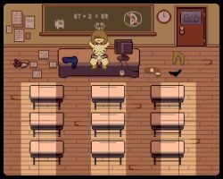 1boy 1boy1girl 1girls accurate_art_style aged_up alternate_color animated annoying_dog_(undertale) anthro_penetrating badfish balls bouncing_breasts canon_x_oc chalkboard chalkboard_drawings chalkboard_writing classroom classroom_sex clothes_on_floor clothes_removed deltarune friend_(deltarune) grabbing_waist holding_onto_partner human human_female human_on_anthro human_penetrated interspecies kris_(deltarune) kris_female_(deltarune) lizard lizard_humanoid loop naked naked_female neutral_expression nipples nsfwfromd oc_x_canon pixel_(artwork) pixel_animation pixel_art riding riding_penis self_upload source sprite sprite_art stant tagme teacher_and_student undertale_(series) vaginal_penetration vaginal_sex watermark