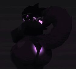 1boy 3d animated ari_(arineverknown) arineverknown ass ass_focus femboy furry gay gif loop male male_only marshmellowybun protogen roblox robloxian tagme