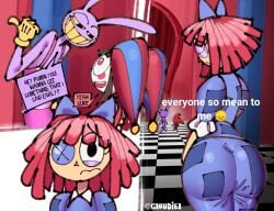 2025 2girls 2girls1boy anthro anthro_male ass ass_in_dress big_ass big_butt bunny bunny_boy closed_eyes cloudiel comedy dialogue emoji everyone_is_so_mean_2_me female female_focus funny furry furry_male glitch_productions huge_ass huge_butt humor jax_(the_amazing_digital_circus) jester_hat large_ass large_butt male meme meme_reference pomni_(the_amazing_digital_circus) ragatha_(the_amazing_digital_circus) sad smiling the_amazing_digital_circus thick_ass