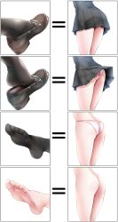 ass ass_crack ass_focus big_ass big_butt black_sock black_socks butt butt_crack butt_focus butt_out buttocks chart comparing dress_shoes feet feet_fetish feet_focus feet_up foot_fetish foot_focus footwear oouso panties pantyshot pink_panties pink_underwear skirt skirt_lift skirt_removed sock sock_fetish socks socks_and_shoes underwear upskirt