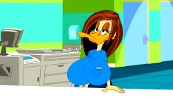 accurate_art_style avian beak duck duck_girl edit edited edited_screencap enlarged female looney_tunes otakusedits screencap screenshot screenshot_edit tagme tags_request the_looney_tunes_show tina_russo warner_brothers