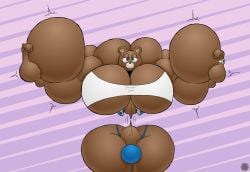 2025 abs aliasing anthro artist_logo artist_name bar_emanata bear bedroom_eyes big_muscles big_pecs bottom_heavy brown_body brown_fur bulge camo_jacket clock clothing crop_top curvy_figure digital_media_(artwork) dropout_bear emanata eyelashes facial_markings flash_emanata flexing flexing_bicep flexing_both_biceps fur graduation_(album) growth head_markings heterochromia hi_res huge_hips huge_muscles huge_pecs huge_thighs hyper hyper_biceps hyper_muscles hyper_pecs jacket kanye_west_(copyright) logo male mammal markings muscle_growth muscular muzzle_(marking) narrowed_eyes non-existant_waist pecs seductive shirt signature small_waist solo text thatdawgmurray thick_thighs thong topwear underwear waist_shrinking wasp_waist watch wide_hips wristwatch