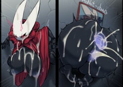 1boy 1girls animal_humanoid anus areola arthropod arthropod_humanoid ass big_areola big_ass big_breasts big_butt big_nipples big_penis big_thighs black_body blue_anus blue_areola blue_nipples blue_pussy breasts bug bug_girl censored cloak clothing cum cum_in_ass cum_in_pussy cum_inside cum_on_breasts feet female gaping gaping_anus gaping_pussy genitals gigantic_ass gigantic_breasts gigantic_thighs glory_hole glory_wall heart_eyes hollow_knight hornet_(hollow_knight) huge_ass huge_breasts huge_thighs humanoid insect_humanoid insectoid insects invisible_penis male mosaic_censoring nipples outerwear penetration penis penis_in_ass penis_in_pussy pochincoff puffy_anus purple_anus purple_pussy pussy red_clothing sex solo team_cherry thick_thighs thighs wide_hips