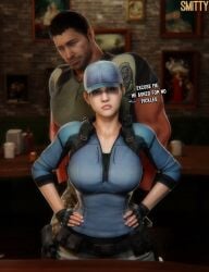 1girls 3d big_ass big_breasts big_thighs breasts capcom curvaceous curvy curvy_figure female hips hourglass_figure jill_valentine light-skinned_female light_skin mature mature_female resident_evil slim_waist thick thick_hips thick_legs thick_thighs thighs voluptuous waist wide_hips 1boy1girl 1boy male male/female straight chris_redfield resident_evil_5 smitty34