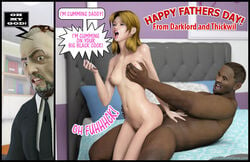 3d blonde_hair breast_grab dark-skinned_male dark_skin darklord daughter english_text father father's_day interracial john_persons male/female on_the_phone phone straight vaginal_penetration