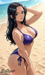 1girl ai_generated areolae ass blush breasts completely_nude curvy eroqueen female female_only full_body hentai high_resolution highly_detailed large_breasts long_hair looking_at_viewer navel nico_robin nipples nsfw nude one_piece open_mouth patreon pussy rule34 seductive simple_background smile solo thick_thighs thighs uncensored wide_hips