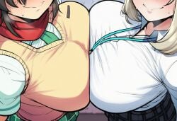 asuka (senran kagura) from blue archive by hibiki120
