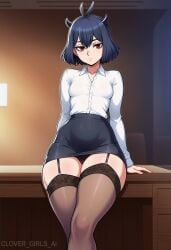 ai ai_art ai_assisted ai_generated ai_slop black_clover clover_girls_ai nero_(black_clover) secre_swallowtail small_breasts