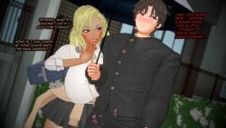 1boy 1girl 3d 3d_model 3d_render alternate_version_available aroused asian asian_female ass big_ass big_breasts boner boner_in_pants breasts comic_panel curvaceous curvaceous_body curvaceous_figure curvaceous_hips curvaceous_thighs curvy curvy_figure dark-skinned_female dialogue embarassed_male embarrassed erection erection_under_clothes erection_under_clothing gyaru gyaru_gal huge_ass huge_breasts image_set imminent_sex interracial interracial_couple koikatsu kuro_gyaru laughing leg_warmers light-skinned_male light_skin loose_socks mocking muscular muscular_male nervous open_clothes original peterson_walker pressed_against pressed_together pressing_breasts rain rin_takagi smug smug_face spidey-dude story tachumi tanned tanned_female tanned_skin text thick_thighs thinking umbrella voluptuous voluptuous_body voluptuous_female white_male
