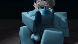 1futa 3d 3d_animation absurd_res areolae ass balls baseplate big_penis blue_(hecahhte) blue_skin breasts demon demon_girl futa_only futanari hecahhte masturbation nipples nude penis roblox robloxian tagme thighs video