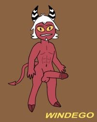 1boy 2026 2_toes 4_fingers abs blind_peacock_draws blind_peacock_draws_(artist) buff buff_male demon demon_boy demon_horns demon_tail dilf father_(lore) goatee hat hazbin_hotel hazbin_hotel_oc helluva_boss helluva_boss_oc hooves horns horns_and_hooves imp imp_demon imp_horns imp_male imp_tail male male_only mustache nude nude_male original original_art original_artwork original_character red_body red_skin reference_sheet ripped_body strong strong_male tagme white_hair windego_(blindpeacockdraws) yellow_eyes