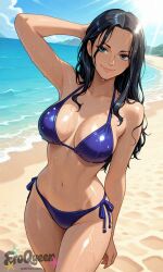 1girl ai_generated areolae ass blush breasts completely_nude curvy eroqueen female female_only full_body hentai high_resolution highly_detailed large_breasts long_hair looking_at_viewer navel nico_robin nipples nsfw nude one_piece open_mouth patreon pussy rule34 seductive simple_background smile solo thick_thighs thighs uncensored wide_hips