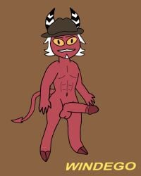 1boy 2026 2_toes 4_fingers abs big_cock big_dick big_penis blind_peacock_draws blind_peacock_draws_(artist) buff buff_male cock demon demon_boy demon_horns demon_tail dick dilf father_(lore) goatee hat hazbin_hotel hazbin_hotel_oc helluva_boss helluva_boss_oc hooves horns horns_and_hooves imp imp_demon imp_horns imp_male imp_tail male male_only mustache original original_art original_artwork original_character penis red_body red_skin reference_sheet ripped_body strong strong_male tagme white_hair windego_(blindpeacockdraws) yellow_eyes