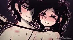 1boy 1girls 2d after_sex andrew_graves animated asakifox ashley_graves black_hair blush breasts breathing breathing_heavily brother_and_sister collar dialogue dominant dominant_male female good_girl green_eyes hickey hickey_marks incest leash leash_pull looking_at_another looking_at_each_other looking_at_partner male male_voice_actor maledom messy_hair nude one_eye_closed pink_eyes praise praise_kink ruined_makeup runny_makeup runny_mascara scratch_marks scratches siblings soltender sound straight submissive submissive_female sweat sweaty tagme the_coffin_of_andy_and_leyley video voice_acted voice_actress