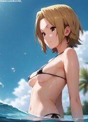 1girls 2d ai_generated areolae armpit bare_arms chest curvy curvy_figure cute cute_face detailed eyelashes eyeshadow female female_only fit fit_female focus hair high_quality legs light-skinned_female light_skin lips lipstick looking_at_viewer makeup mascara nero100 pale-skinned_female pale_skin posing seductive seductive_look stable_diffusion tagme thighs thin_waist short_hair medium_hair light_brown_hair perky_breasts large_breasts tits big_breasts yoshikawa_yuki horimiya brown_eyes bikini bikini_top bikini_bottom swimwear swimsuit outdoors outside