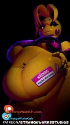 3d 3d_animation animated animation animatronic animatronic_female animatronic_girl belly big_belly big_breasts bottomless bottomless_female breasts female female_focus female_only five_nights_at_freddy's five_nights_at_freddy's_2 huge_breasts solo solo_female solo_focus tagme toy_chica_(fnaf) toy_chica_(justminkov) video video_game_character weirderworkz