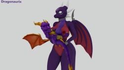 16:9 3d_(artwork) activision anthro big_breasts big_butt big_penis blade breasts butt collar cynder digital_media_(artwork) dragon dragonaurix duo eyes_closed female female_carrying_male feral genitals hi_res horn looking_at_another looking_at_partner male male/female mythological_creature mythological_scalie mythology nipples nude penis scalie sex size_difference smaller_male spyro spyro_the_dragon stand_and_carry_position standing standing_sex surprised tattoo vulva widescreen wings