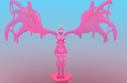 adventure_time breasts cartoon_network child_bearing_hips color curvy diklonius female gas_mask high_heels huge_breasts long_hair looking_at_viewer plugsuit princess_bubblegum sketch slime_(substance) slime_clothing solo_female stockings thick_thighs wide_hips