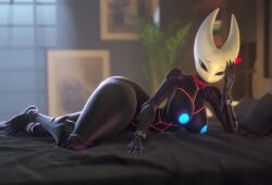 1girls 3d 3d_animation animated anthro areola ass beckoning bed bedroom before_sex big_ass big_breasts big_thighs blush breasts collar exoskeleton female heart hollow_knight hollow_knight:_silksong hornet_(hollow_knight) huge_ass imminent_sex insect_girl insectoid insects inviting inviting_to_sex looking_at_viewer nipples no_sound pose posing pussy ratsyarts rope rope_bondage shibari shiny shiny_skin tagme tease teasing teasing_viewer thick_thighs thighs video waiting waiting_for_sex wanting_sex