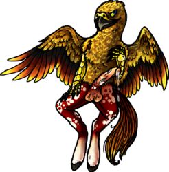 avian beak cum erection feathers gryphon hippogryph hooves male masturbation q sharples solo spots wings