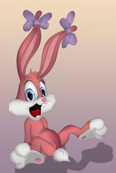 anus babs_bunny female lagomorph mammal onstatobol pink_fur pussy rabbit tiny_toon_adventures warner_brothers