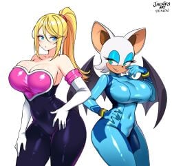 rouge the bat from metroid by jarckius