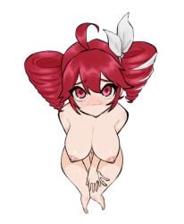 1girls 2d 2d_(artwork) absurd_res ahoge alternate_version_available areolae arm_tattoo barefoot belly big_breasts blush breasts choker completely_nude completely_nude_female curvy curvy_female curvy_figure female female_only full_body g-string gurumo hair_ornament hairbow kasane_teto large_breasts lips midriff naked naked_female nipples no_bra nude nude_female panties perky_breasts petite petite_body petite_female posing red_eyes red_hair shiny_skin simple_background slim_female slim_waist solo solo_female synthesizer_v tattoo thick_thighs thighs thong tilted_head twin_drills underwear utau white_background wide_hips