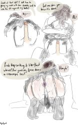 buttplug cum_on_ass forced_buttjob forced_oral humiliation nonbinary original_character original_characters transman transmasc