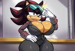 1girl ai_generated alternate_universe animal_ears animal_nose attorney black_fur chest_tuft cleavage cleavage_overflow clothed clothed_female fan_character female female_focus female_only first_porn_of_character furry furry_female furry_only genderbend genderbent genderswap genderswap_(mtf) gloves hedgehog hedgehog_girl hedgehog_humanoid illustrious_(stable_diffusion) lawyer mobian mobian_(species) mobian_hedgehog mtf_crossgender red_eyes red_eyes_female red_highlights rule_63 self_upload shade_the_hedgehog shadow_the_hedgehog shine smug smug_face solo solo_female solo_focus sonic_(series) sonic_the_hedgehog_(archie) sonic_the_hedgehog_(comics) sonic_the_hedgehog_(series) spiked_hair spikes suit tagme the_no_zone_archives two_tone_fur white_gloves zhadow_the_defense_attorney